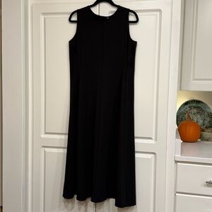 Uniqlo Black Ultra-Stretch Tech Midi Dress